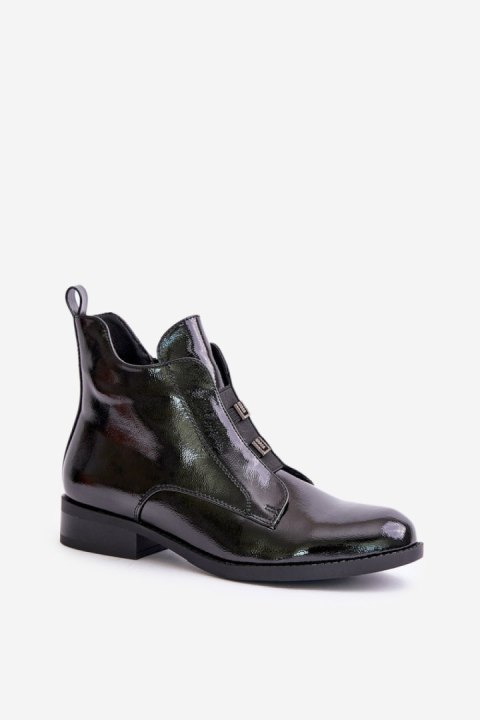 Botki Model S.Barski HY42-717 Black - Step in style Step in style Botki Model S.Barski HY42-717 Black - Step in style Step in style
