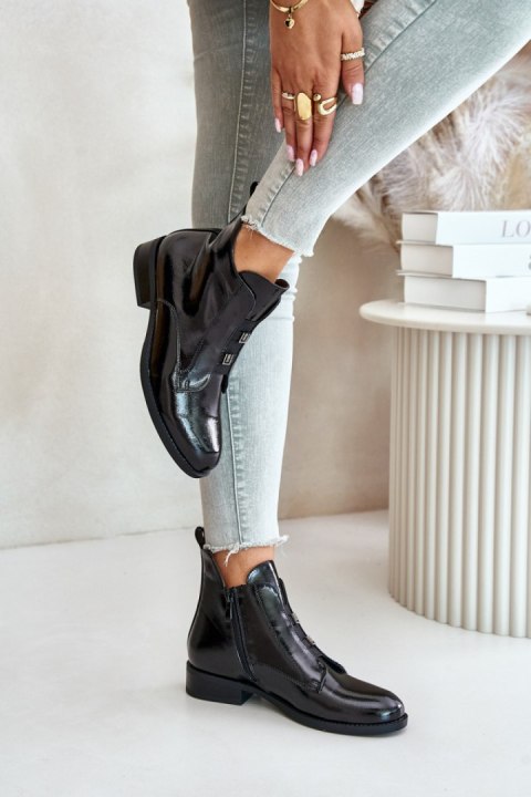 Botki Model S.Barski HY42-717 Black - Step in style Step in style Botki Model S.Barski HY42-717 Black - Step in style Step in style