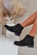Botki Model S.Barski HY51-113 Black - Step in style Step in style Botki Model S.Barski HY51-113 Black - Step in style Step in style