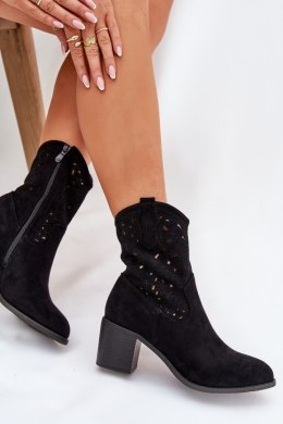 Botki Model S.Barski HY51-125 Black - Step in style Step in style