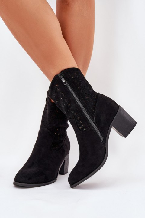 Botki Model S.Barski HY51-125 Black - Step in style Step in style Botki Model S.Barski HY51-125 Black - Step in style Step in style