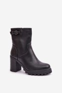 Botki Model Selavia LQ-83 Black - Step in style Step in style Botki Model Selavia LQ-83 Black - Step in style Step in style