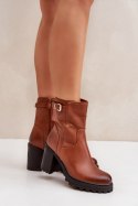 Botki Model Selavia LQ-83 Brown - Step in style Step in style Botki Model Selavia LQ-83 Brown - Step in style Step in style