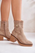 Botki Model Vailia RMR2460-21 Brown - Step in style Step in style Botki Model Vailia RMR2460-21 Brown - Step in style Step in style