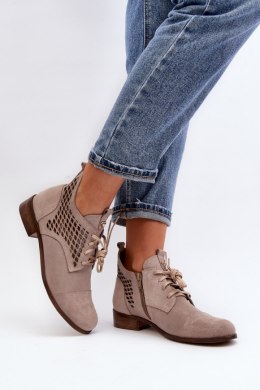 Botki Model Zazoo 2878/024 Beige - Step in style Step in style