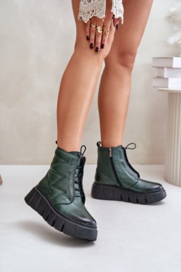 Botki Model Zazoo 60472 Dark Green - Step in style Step in style