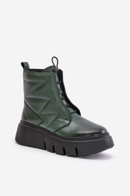 Botki Model Zazoo 60472 Dark Green - Step in style Step in style