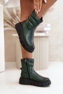 Botki Model Zazoo 60512 Dark Green - Step in style Step in style Botki Model Zazoo 60512 Dark Green - Step in style Step in style