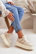 Buty Sportowe Model Daivlene 24886 Beige - Step in style Step in style Buty Sportowe Model Daivlene 24886 Beige - Step in style Step in style
