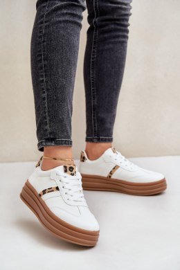 Buty Sportowe Model Dravinnia PC2802 White Leopard - Step in style Step in style