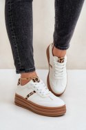 Buty Sportowe Model Dravinnia PC2802 White Leopard - Step in style Step in style Buty Sportowe Model Dravinnia PC2802 White Leopard - Step in style Step in style