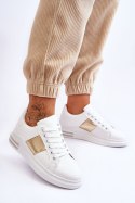 Buty Sportowe Model Follow Me 2256 White/Gold - Step in style Step in style Buty Sportowe Model Follow Me 2256 White/Gold - Step in style Step in style
