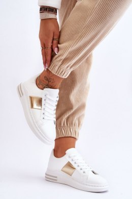 Buty Sportowe Model Follow Me 2256 White/Gold - Step in style Step in style