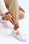 Buty Sportowe Model Follow Me 2256 White/Gold - Step in style Step in style Buty Sportowe Model Follow Me 2256 White/Gold - Step in style Step in style