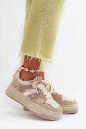 Buty Sportowe Model Moun WX-131 Beige - Step in style Step in style Buty Sportowe Model Moun WX-131 Beige - Step in style Step in style