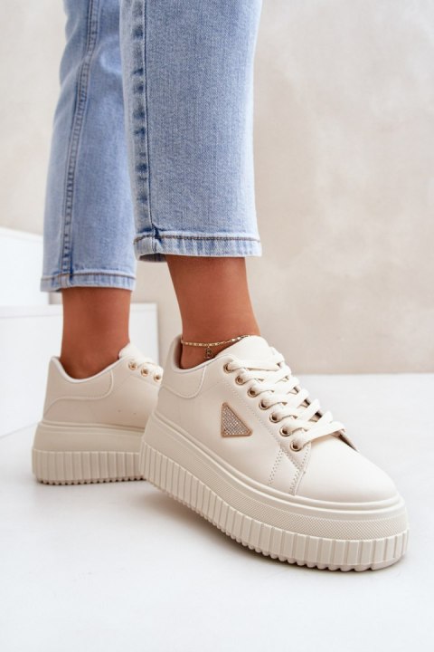 Buty Sportowe Model Vallexia LA297P Light Beige - Step in style Step in style Buty Sportowe Model Vallexia LA297P Light Beige - Step in style Step in style