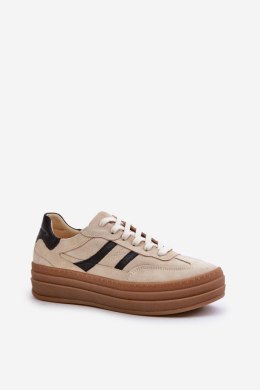 Buty Sportowe Model Zazoo N1176 Beige - Step in style Step in style