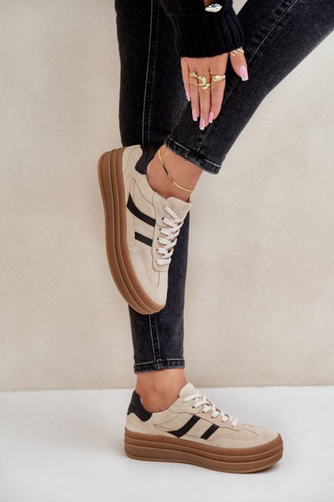 Buty Sportowe Model Zazoo N1176 Beige - Step in style Step in style Buty Sportowe Model Zazoo N1176 Beige - Step in style Step in style