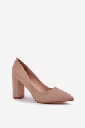 Czółenka Model Florena NF-47P Dark Beige - Step in style Step in style Czółenka Model Florena NF-47P Dark Beige - Step in style Step in style