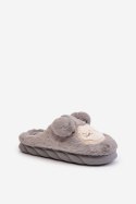 Kapcie Model Jozelinetta FA-197 Grey - Step in style Step in style Kapcie Model Jozelinetta FA-197 Grey - Step in style Step in style