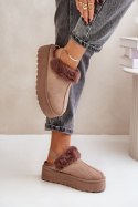 Kapcie Model Linaris 24890 Dark Beige - Step in style Step in style Kapcie Model Linaris 24890 Dark Beige - Step in style Step in style
