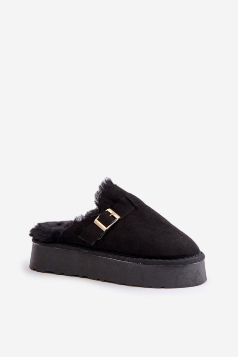 Kapcie Model Linneola FA-185 Black - Step in style Step in style Kapcie Model Linneola FA-185 Black - Step in style Step in style