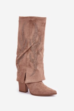 Kozaki Model Ivilta LQ-128 Dark Beige - Step in style Step in style