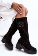 Kozaki Model Lewski 3367 Black Zamsz - Step in style Step in style Kozaki Model Lewski 3367 Black Zamsz - Step in style Step in style