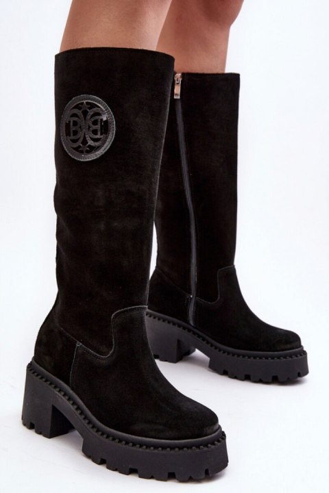 Kozaki Model Lewski 3367 Black Zamsz - Step in style Step in style Kozaki Model Lewski 3367 Black Zamsz - Step in style Step in style