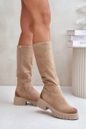 Kozaki Model Zazoo 70145 Beige - Step in style Step in style Kozaki Model Zazoo 70145 Beige - Step in style Step in style