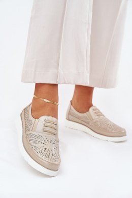 Półbuty Model Azethia 25PB02-9033 Gold - Step in style Step in style