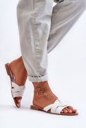 Sandał Klapki Model Aversa W-112 White - Step in style Step in style Sandał Klapki Model Aversa W-112 White - Step in style Step in style
