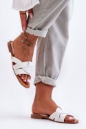 Sandał Klapki Model Aversa W-112 White - Step in style Step in style Sandał Klapki Model Aversa W-112 White - Step in style Step in style