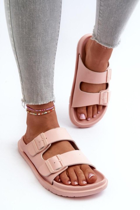 Sandał Klapki Model Big Star NN274A753 Pink - Step in style Step in style Sandał Klapki Model Big Star NN274A753 Pink - Step in style Step in style