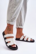 Sandał Klapki Model Lamirose H8-523 White - Step in style Step in style Sandał Klapki Model Lamirose H8-523 White - Step in style Step in style