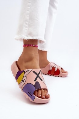 Sandał Klapki Model Monsters CK240P Pink - Step in style Step in style