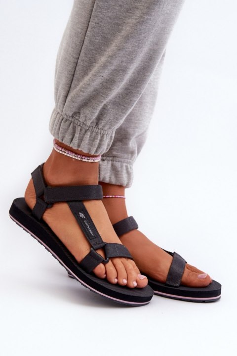 Sandały Model 4FRSS24FSANF054-23S Dark Grey - Step in style Step in style Sandały Model 4FRSS24FSANF054-23S Dark Grey - Step in style Step in style