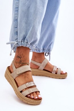 Sandały Model Fresh Look 23-46011 Beige - Step in style Step in style