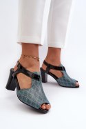 Sandały Model Queenmarie SA228-3 Turkus - Step in style Step in style Sandały Model Queenmarie SA228-3 Turkus - Step in style Step in style