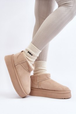 Śniegowce Model Caliksa UA-1855 Beige - Step in style Step in style