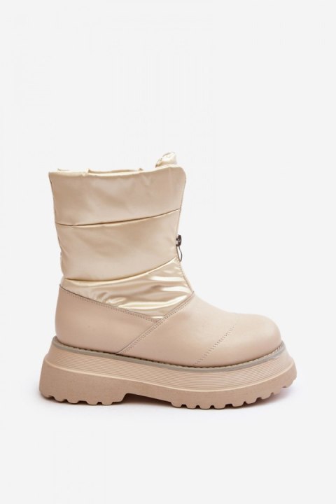 Śniegowce Model GOE MM2N4079 Beige - Step in style Step in style Śniegowce Model GOE MM2N4079 Beige - Step in style Step in style