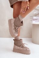 Śniegowce Model Mavora HY868-39 Beige - Step in style Step in style Śniegowce Model Mavora HY868-39 Beige - Step in style Step in style