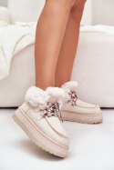 Śniegowce Model Neathren C3016 Light Beige - Step in style Step in style Śniegowce Model Neathren C3016 Light Beige - Step in style Step in style