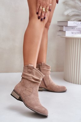 Botki Model Elletinnia 24BT02-3046 Beige - Step in style Step in style