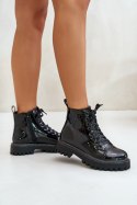 Botki Model Obeena 9681A Black Lakier - Step in style Step in style Botki Model Obeena 9681A Black Lakier - Step in style Step in style