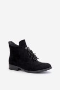 Botki Model S.Barski HY42-715 Black - Step in style Step in style Botki Model S.Barski HY42-715 Black - Step in style Step in style