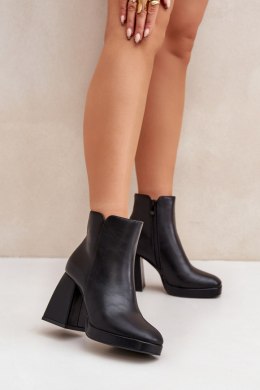 Botki Model Selarae LQ-48 Black - Step in style Step in style
