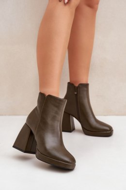 Botki Model Selarae LQ-48 Dark Green - Step in style Step in style