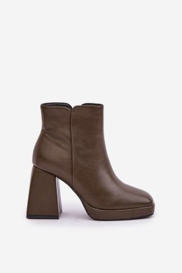 Botki Model Selarae LQ-48 Dark Green - Step in style Step in style