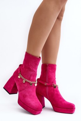 Botki Model Tiselo 168-500 Fuksja - Step in style Step in style